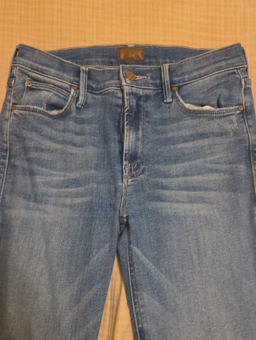 Mother Womens Jeans Runaway Step Fray